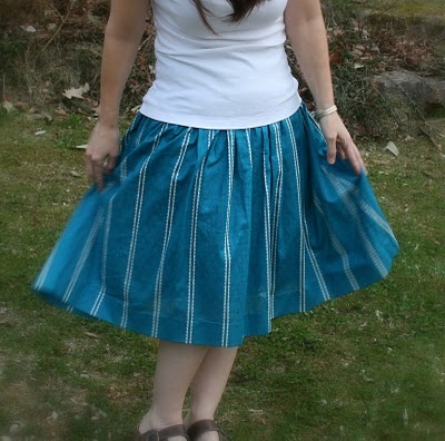 Skirt Week: Shirred Voile Full Skirt - crafterhours