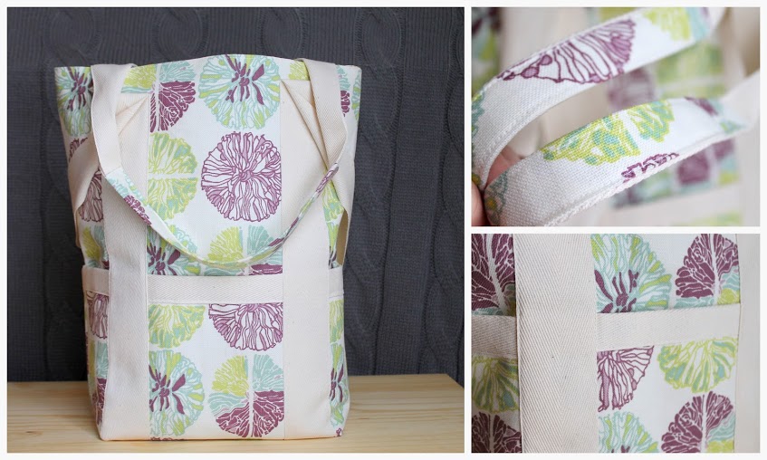 The Twill Tape Tote tutorial. Just perfect for Mom's Night Out (wink, wink).