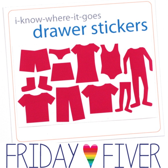 crafterhours drawer stickers friday fiver I-know-where-it-goes