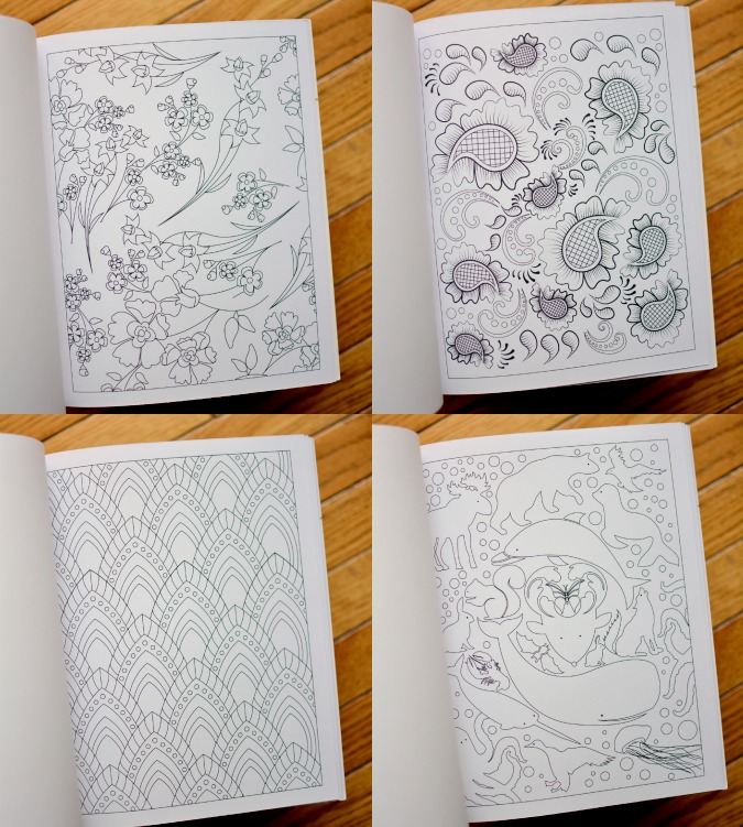 playful designs coloring book page collage