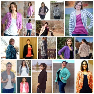 So many ways to make and style the Julia Cardigan from Mouse House Creations!