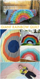 Giant Rainbow Quilt