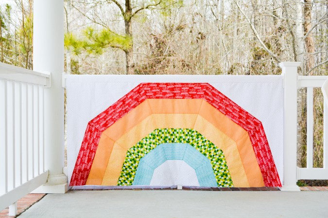 Giant Rainbow Quilt Pattern
