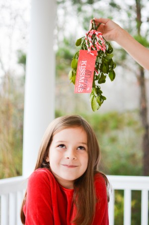 Merry Kissmas! Free Mistletoe Gift Tag Printable