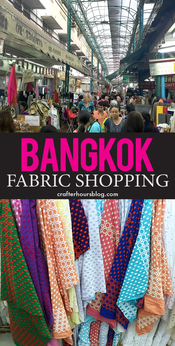 A quick look at fabric shopping in Chinatown, on Sampeng Lane in Bangkok, Thailand